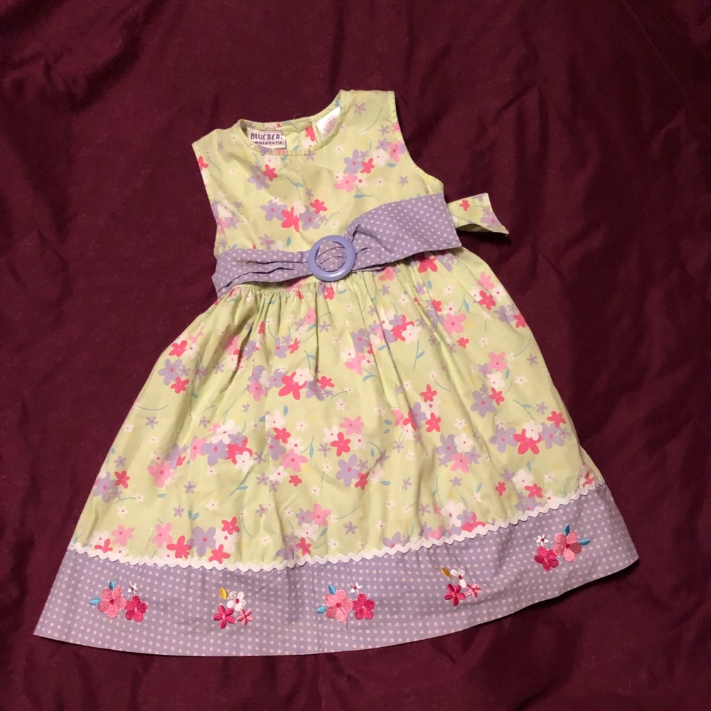 Blueberi Boulevard Floral Summer Dress